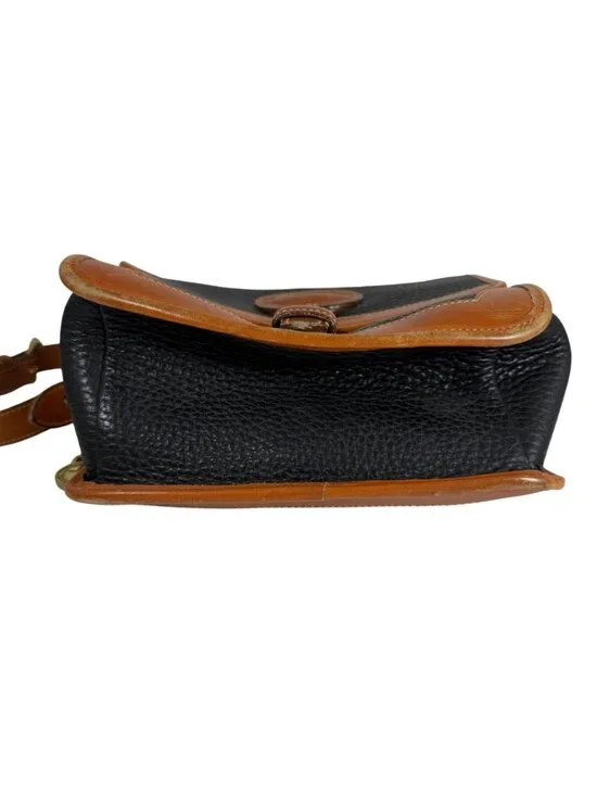 Vintage Dooney & Bourke All Weather Leather Pebble Grain Black Cross Body Bag - Picture 8 of 15